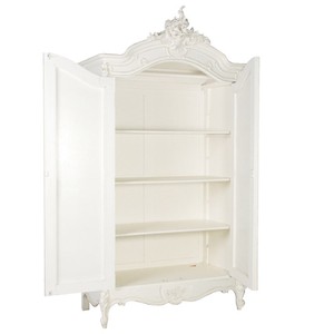 Rosario antika ahşap yatak odası fransız il mobilya setleri Almari maun ahşap Armoire gardırop endonezya çin Vietnam - Product Image 2