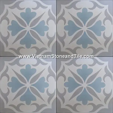 Livolo — carreaux de ciment traditionnel, carreaux personnalisés pour tapis avec patch français, carrelage de ciment fait à la main vietnamien