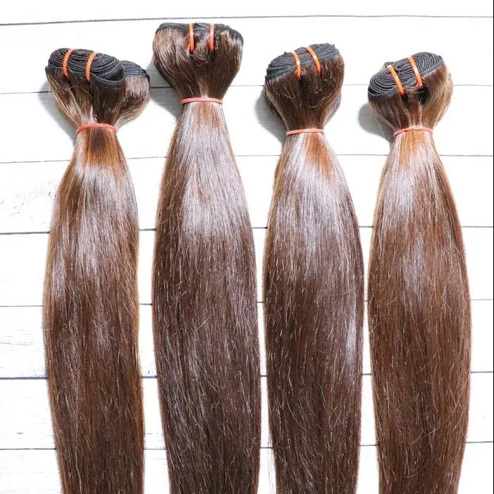 Top Tendência 2023 Vietnã Osso Cabelo Liso com Cor Clássica, 100% Remy Cabelo Humano Perucas de cabelo cru Vietnamita