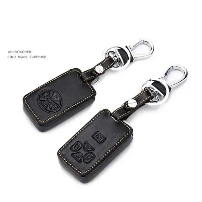 3 Buttons Car Smart Key Cover Case For Toyota RAV4 RAV 4 Yaris Reiz Camry Auris Vitz Keys Keychain Leather Case with Key