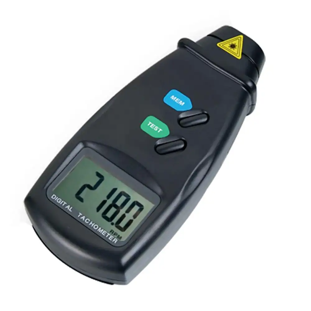 Tacómetro Digital láser sin contacto, tacómetro, 2,5 a 99.999 RPM, rango de prueba de velocidad rotacional