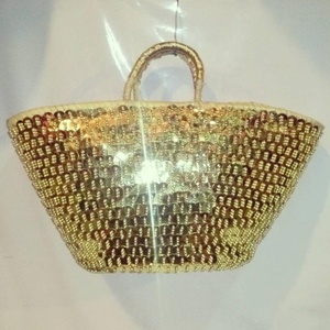 Eco Friendly Moroccan Straw Beach <strong>Bag</strong> Handmade - Product Image 1