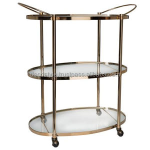 <strong>Cart</strong> Trolley with Glass Convenient Shopping Trolley &amp; <strong>Cart</strong> - Product Image 5