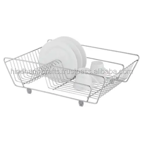 White Metal ferro Wire mesh Drainer Cozinha uso Basket para Home Hotel Household Acessórios