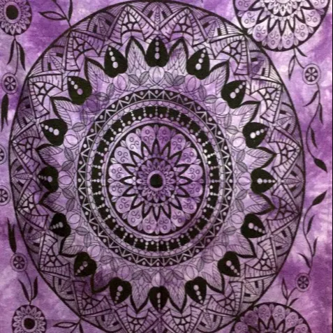 Гобелен ручной работы настенный Хиппи Мандала Богемный Хиппи психоделический замысловатый цветочный дизайн
