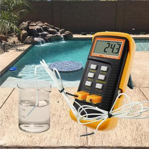 Alta Qualidade <span class=keywords><strong>Digital</strong></span> 2 Canais K-Tipo Termopares Termômetro 50 ~ 1300degC Handheld High Temperature Meter <span class=keywords><strong>Sensor</strong></span>