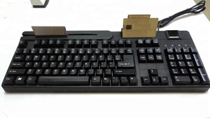 <strong>Keyboard</strong> <strong>with</strong> Biometric Fingerprint <strong>Scanner</strong> Mechanical Secure Card Reader Free SDK 104 Keys Plug and Play,internet Keys Wired - Product Image 4