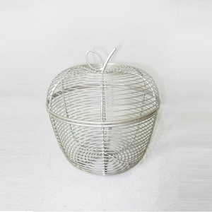 HotSale <strong>Apple</strong> Shape Iron Fruit Baskets