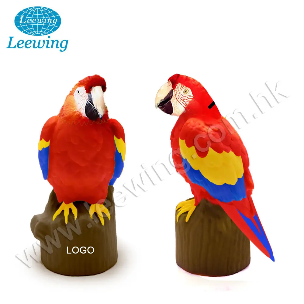 Commercio all'ingrosso PVC Animale Pappagallo Uccello di Plastica Coin Bank Risparmio di Denaro Box per I Bambini