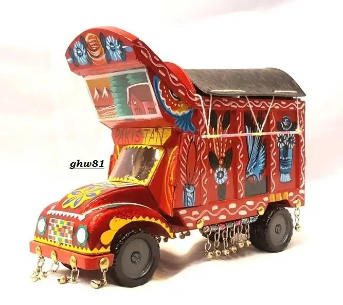 Pakistani Wooden fancy truck All work done on the wooden truck is handmade and real truck art.