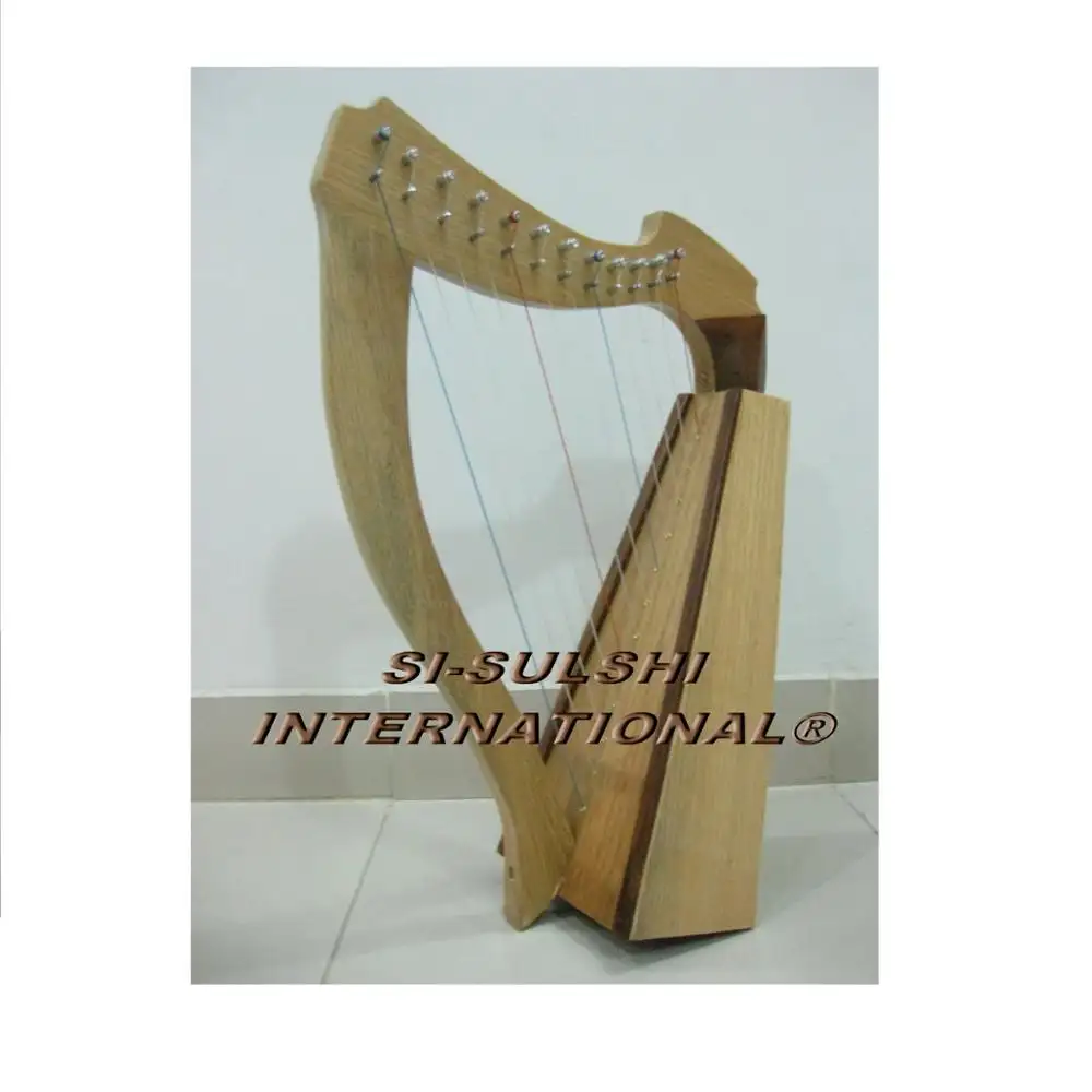 SI-NEW cinzeiro irlandês lap celtico harp-12 cordas-(safira)