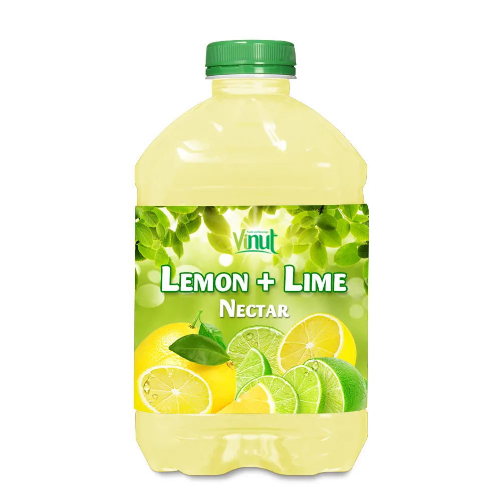 Limão garrafa de vinuca 5l, limão e lime pescoço suco de frutas etiqueta privada sem açúcar impulsionadores de inimunidade