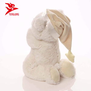 Yeni tasarım dolması beyaz melek peluş dua ayı şapka ile