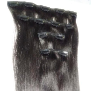 最佳质量印尼人头马发夹自然色高品质人发 - Product Image 1