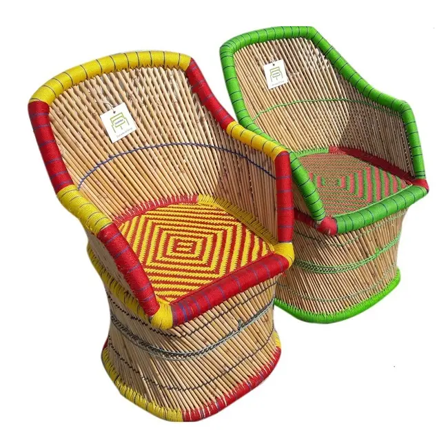 Cadeira de bambu moderna, cadeira de bambu moderna para cadeiras de jardim, hotéis, áreas externas, casa, bares, terraço, varanda, drenante, cadeira