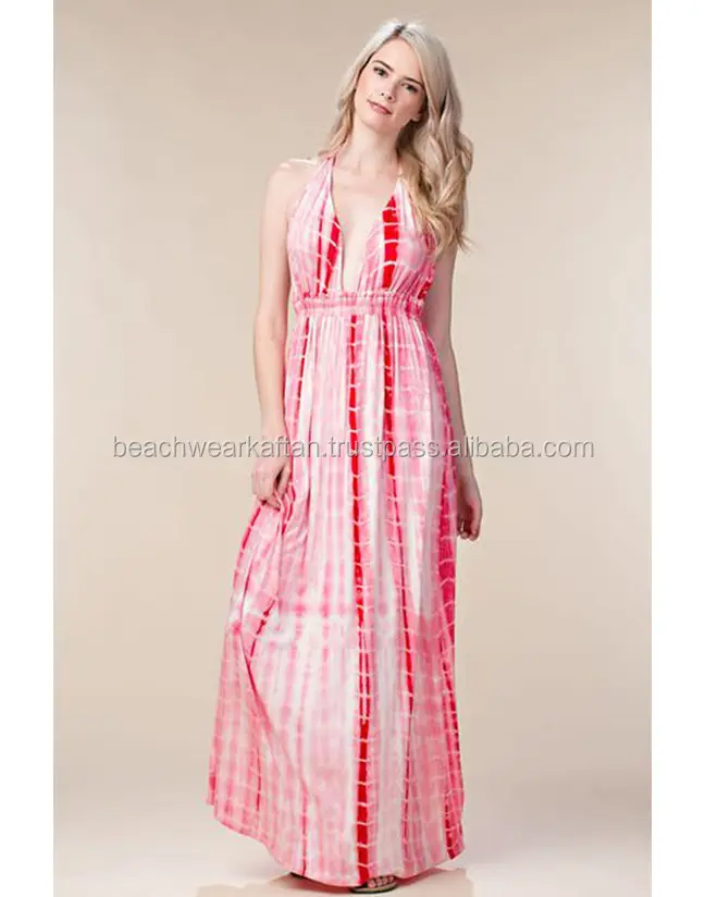 Exclusive Branded Collection Of Women's Wear Sexy Hot Party Wear Rayon Tie Dye Maxi Dress