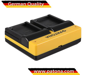 帕托纳NP-W126双充电器，FinePix，HS30 EXR，HS33 inkl。:输入100-240V，DC 12-24V或USB 5V