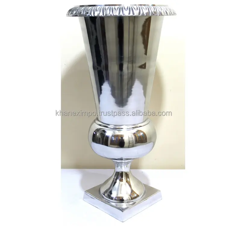 Khan eximpo vaso de flores de metal, vaso de flores decorativo com relevo, para decoração de eventos de casamento, para mesas, vaso de flores