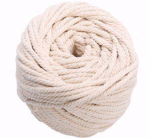 ผ้าฝ้าย Macrame Cord สีธรรมชาติ3มม. 4มม. 5มม. 6มม. 8มม. 10มม. 12มม. - Product Image 1