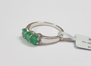 翡翠纯银戒指 - Product Image 3
