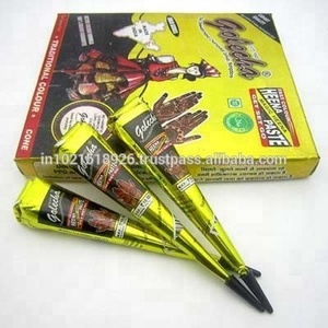 Golecha สีดำ Mehndi Henna Cones - Product Image 1