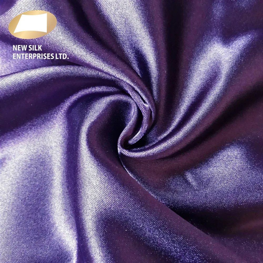 Glänzender Kristall-Satin stoff aus 100% Polyester für Dessous