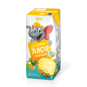 חם מוצר בריא משקאות יצרן משקאות שתייה 200 ml נייר ילד אננס פירות מיץ