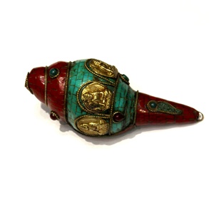 Vỏ Ốc Xà Cừ Thổi Thủ Công Nguyên Liệu Hữu Cơ Rudra Gems Turbinella Pyrum Vỏ Sò Tự Nhiên Tôn Giáo Phật Giáo Đánh Bóng Ấn Độ - Product Image 3