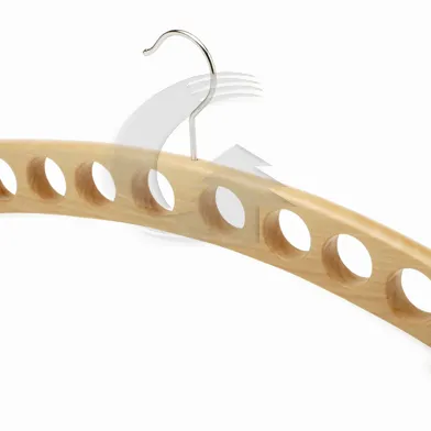 Tie scarf hanger with holes natural wood scarf hanger with 8 holes