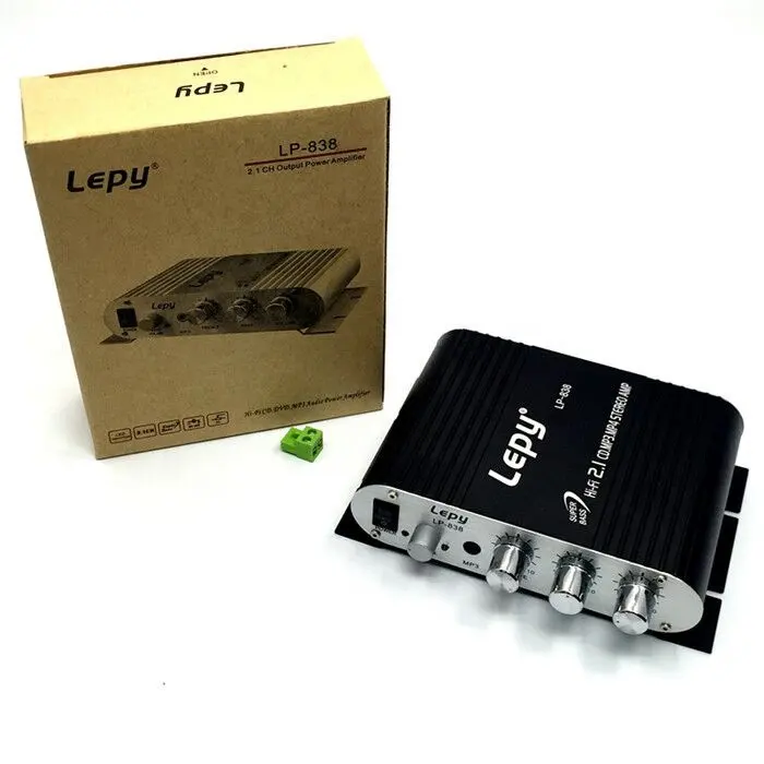 Lepy LP838-Amplificador de potencia digital, HIFI, estéreo, para Operador de monedas, máquina de armario