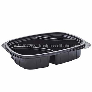 Al Bayader 3 Compartment Reusable PP Meal Prep Food Container Microwave Safe Disposable Bento Lunch Box Packing Storage <strong>Dubai</strong> - Product Image 5