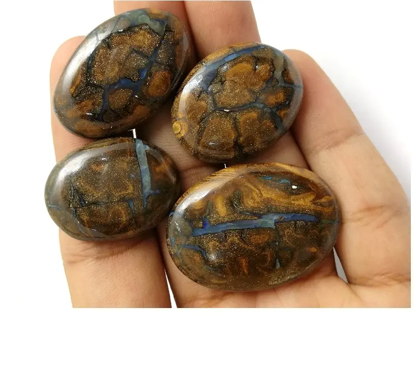 Boulder Opal Mix Forma e Tamanho de Pedras Preciosas Cabochão