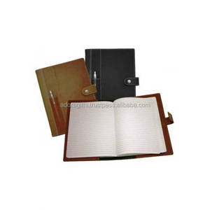 Suporte para cartão de visita/suporte para canetas/calculadora, capa para diário em couro com <span class=keywords><strong>notebook</strong></span>