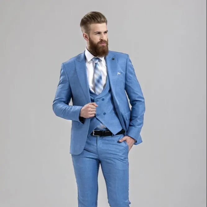 Venta al por mayor precio moda estilo italiano último diseño chaqueta pantalones trajes de hombre, año nueva producción, alta calidad