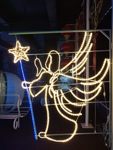 Led Pole Mounted Christmas Decorations 2D Xmas Angel Motif <strong>Lights</strong> - Product Image 5