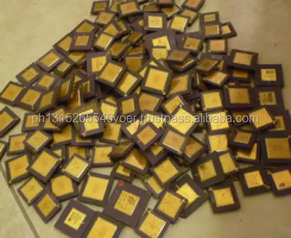Quantidade de ouro Sucata CPU Pentium Pro Cerâmica
