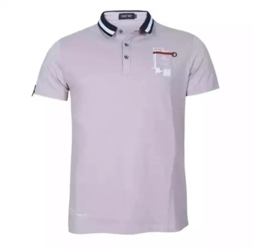 Prezzo all'ingrosso più economico Logo personalizzato stampa Polo tinta unita Polo t-shirt per uomo collezione dal Bangladesh