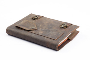 Mais Recentes Tendência Recarregáveis Diário Notebook - Handmade Buffalo Couro Personalizado Travel Journal/Organizador Para Fornecimento A Granel