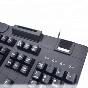 フル機能のキーボード生体認証指紋スキャナー非接触カードコンタクトカード磁気ストライプリーダーログオン - Product Image 3