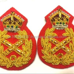 Thêu Phụ Kiện May Mặc Chủ Tịch Nhà Cung Cấp Tùy Chỉnh Nhà Máy Vá Lĩnh vực Marshal Xếp Hạng Phù Hiệu - Product Image 1