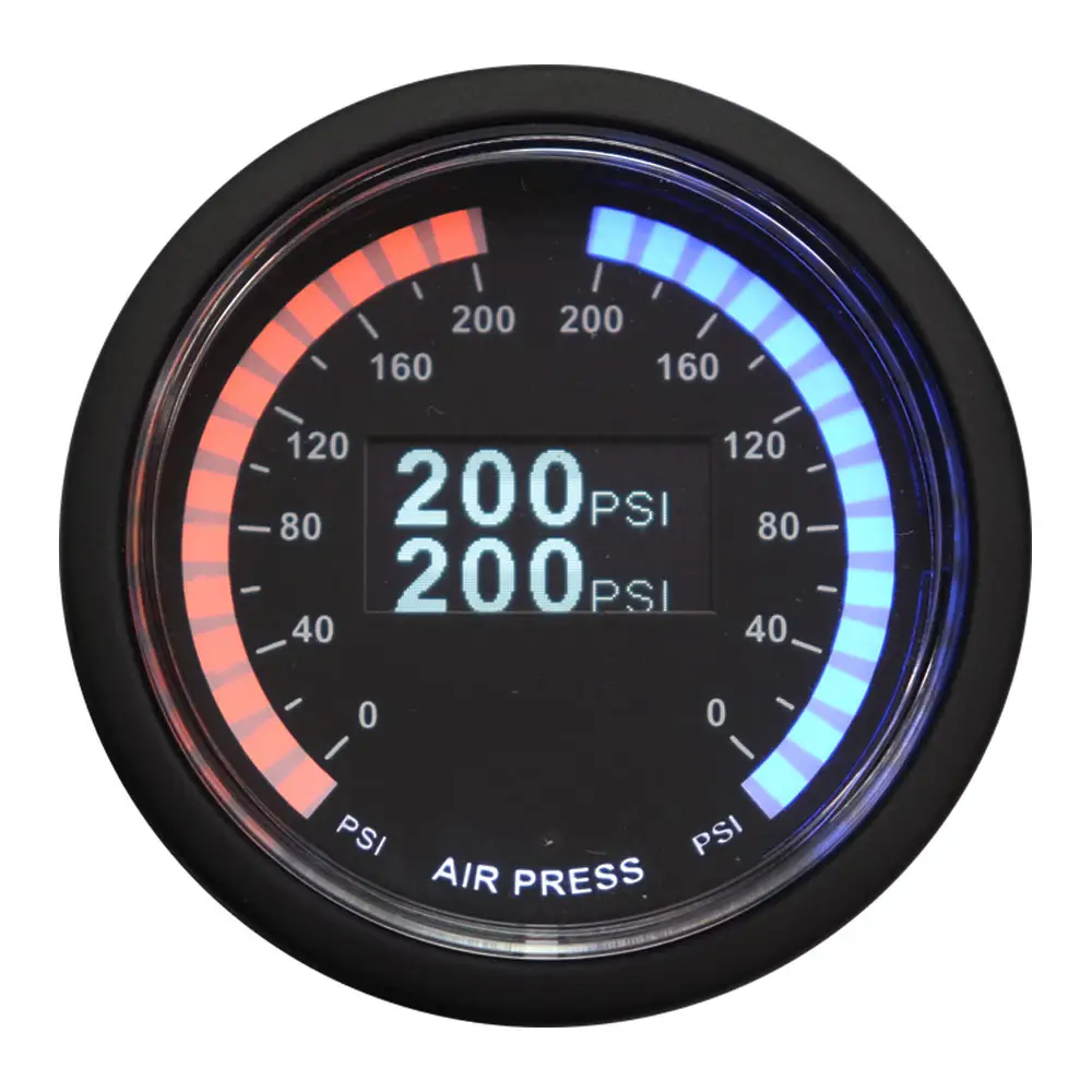 52mm OLED display air suspension pressure gauge
