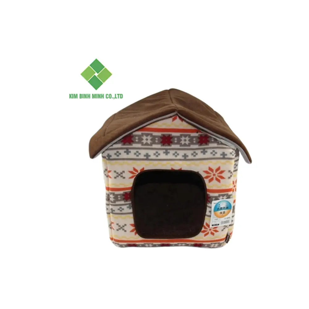 Colorfulhouse-cama de techo plano para mascotas, pantuflas adorables, cama para perros y gatos, hecha en Vietnam