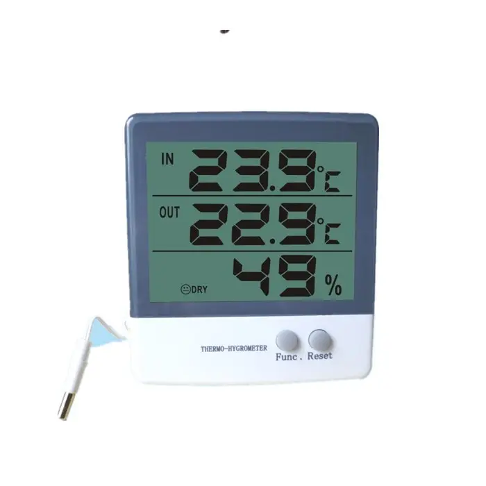 Medidor de temperatura para cultivo hidropónico, medidor de humedad digital, medidor máximo de temperatura ambiente