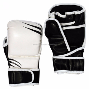 Yeni inek derisi PU deri 8oz-16oz çocuklar MMA eğitim eldiven baskılı desen boks spor sahne uygulanabilir