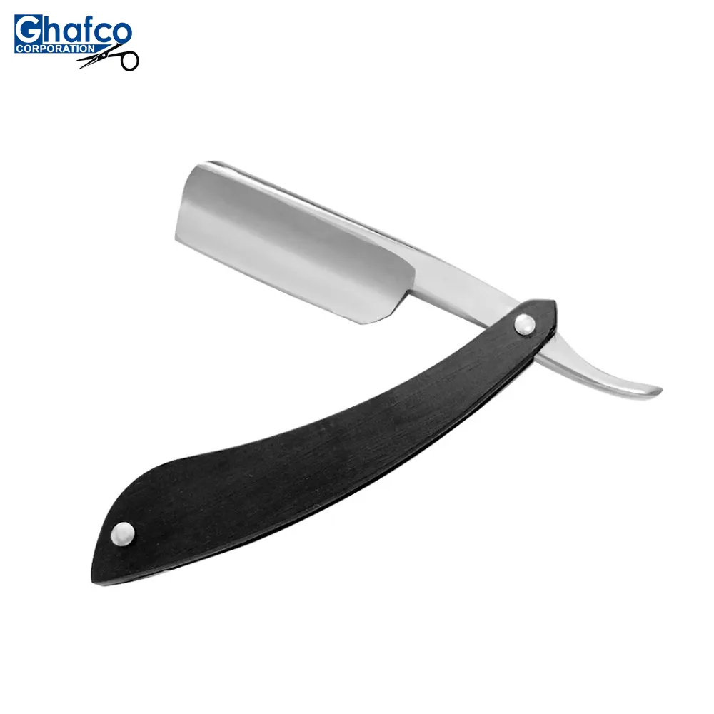 Мужской винтажный складной нож для бритья с прямыми краями из нержавеющей стали