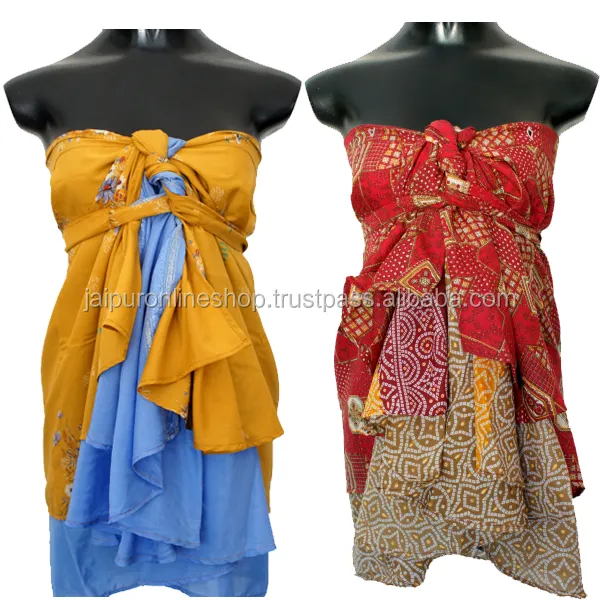 Traditional silk wrap skirt