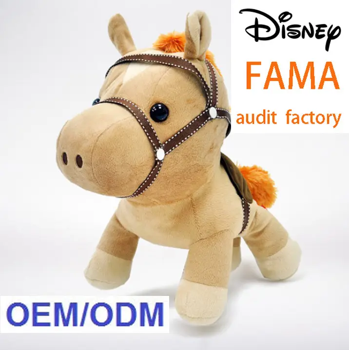 Personalizzato OEM peluche pony farcito animale di peluche giocattolo maker fornitore produttore di fabbrica di trasporto