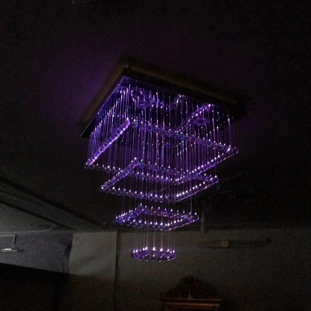 2013 new modern fiber optic crystal led chandelier