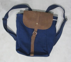 帆布和皮革背包 - Product Image 2