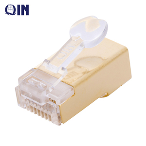 QIN CREATIVE RJ45 CONNECTOR CAT5 CAT6 CAT7 FTP METAL SHIELD RJ45 CONNECTOR PLUG